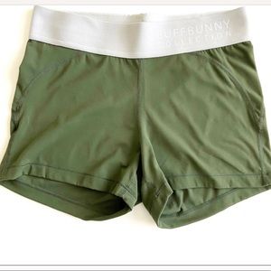 Buffbunny green combat spandex shorts size M